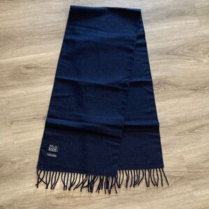 Mens Jos A Bank Cashmere Navy Scarf 57”x12”